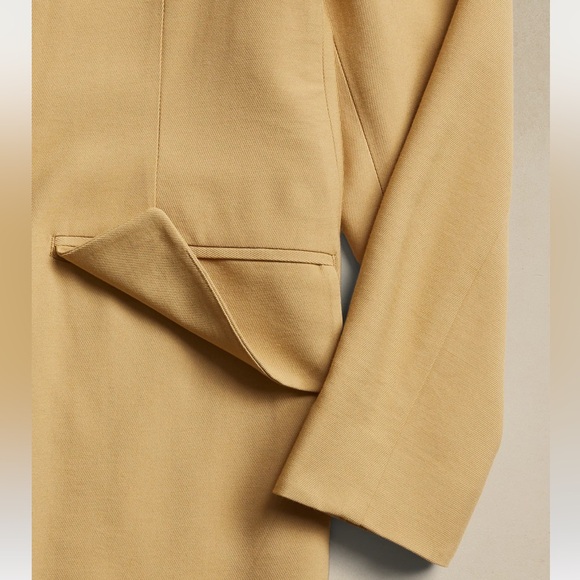 New! BANANA REPUBLIC Relaxed Blazer in Desert Plain Taupe, Size Large - Picture 5 of 11